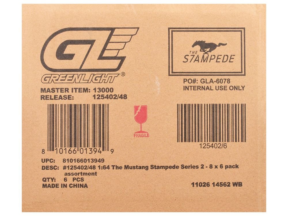"The Mustang Stampede" Series 2 Set of 6 pieces 1/64 Diecast Model Cars by Greenlight view 3