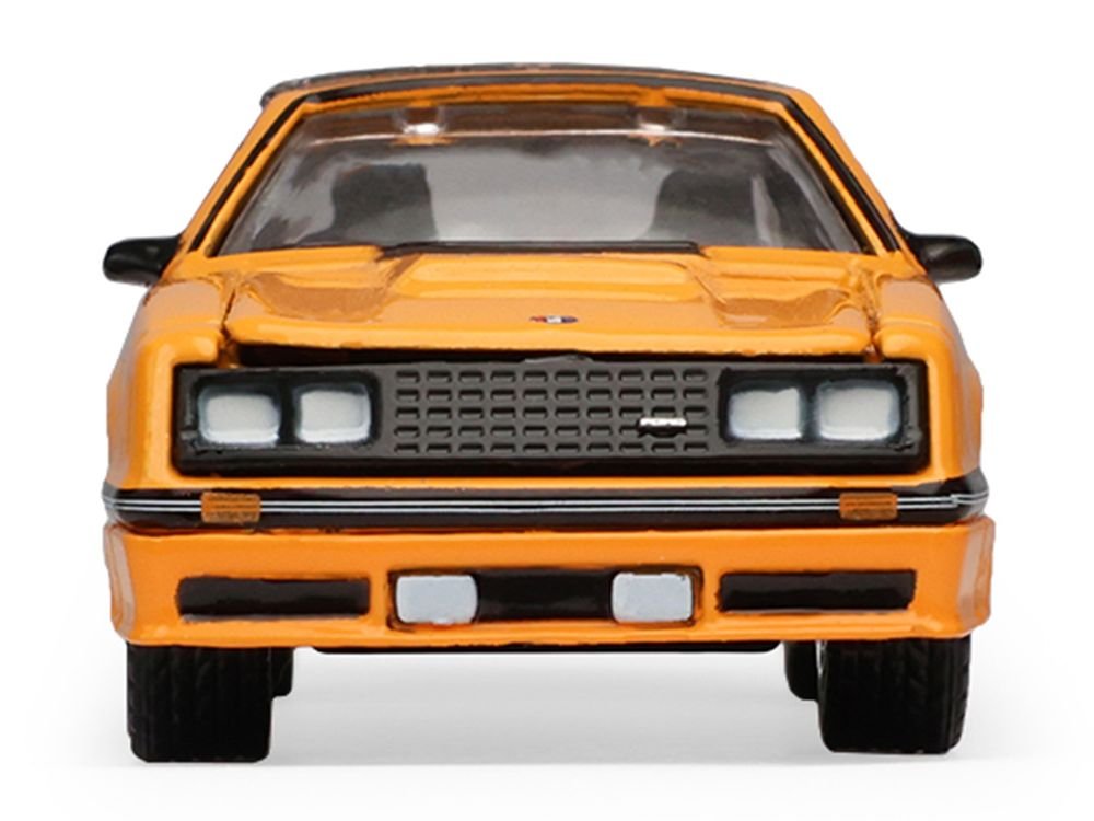 1982 Ford Foxbody Mustang Medium Vanilla Yellow with Black Top "The Mustang Stampede" Series 2 1/64 Diecast Model Car by Greenlight view 3