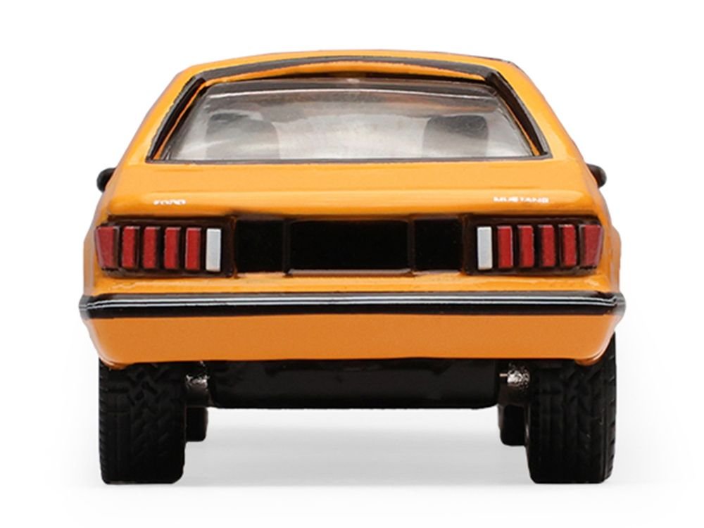 1982 Ford Foxbody Mustang Medium Vanilla Yellow with Black Top "The Mustang Stampede" Series 2 1/64 Diecast Model Car by Greenlight view 5