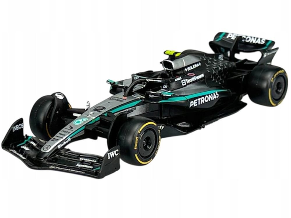Mercedes-AMG F1 W16 E Performance #12 Kimi Antonelli "Petronas" Formula One F1 World Championship (2025) "Race" Series 1/43 Diecast Model Car by Bburago view 2