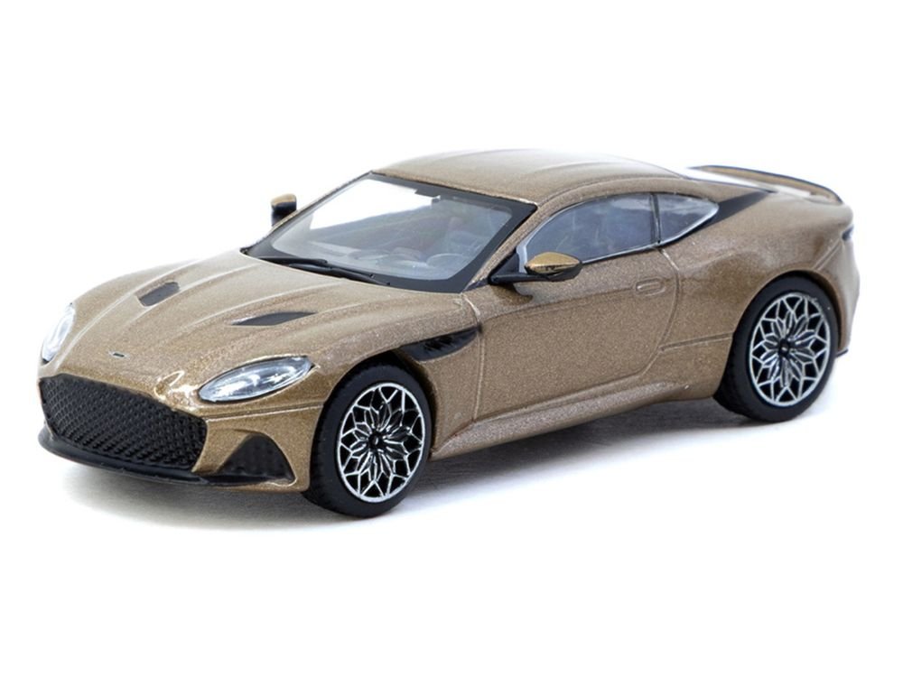 Aston Martin DBS Superleggera Brown Metallic "Global64" Series 1/64 Diecast Model Car by Tarmac Works view 2