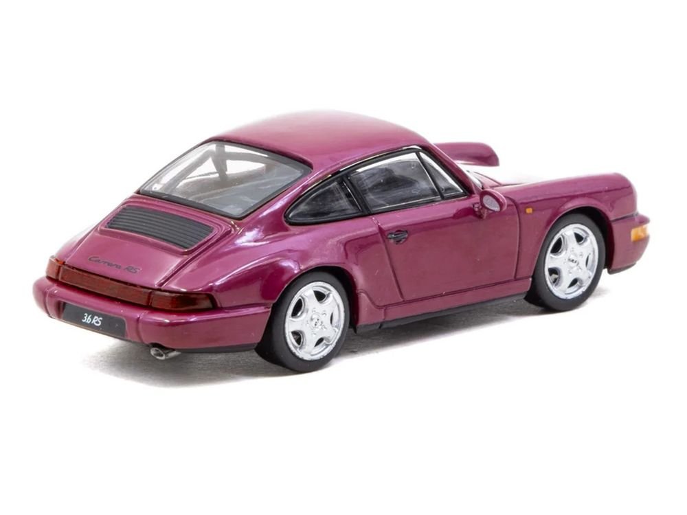Porsche 911 Carrera RS (964) Ruby Star "Collab64" Series 1/64 Diecast Model Car by Schuco & Tarmac Works view 3