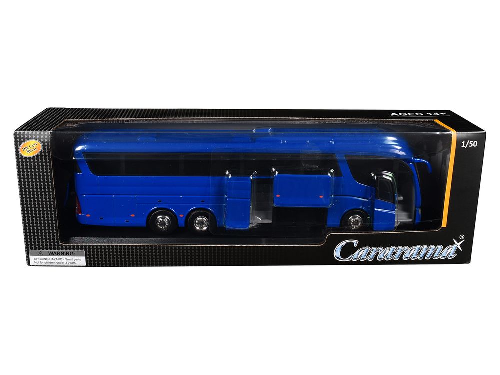 Super Coach Autobus Blue 1/50 Diecast Model by Cararama view 3