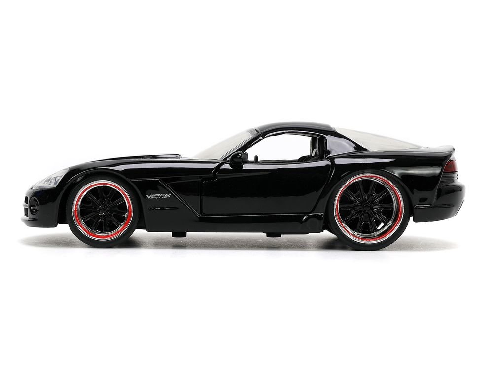 Letty's Dodge Viper SRT 10 Black "Furious 7" (2015) Movie "Fast & Furious" Series 1/32 Diecast Model Car by Jada view 3