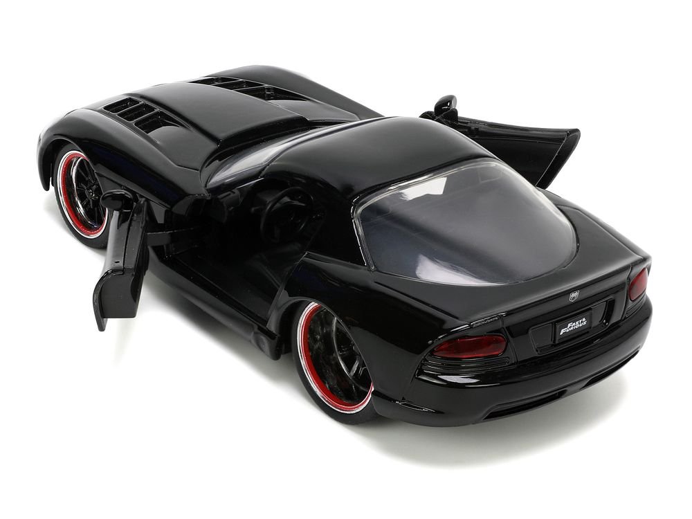 Letty's Dodge Viper SRT 10 Black "Furious 7" (2015) Movie "Fast & Furious" Series 1/32 Diecast Model Car by Jada view 4