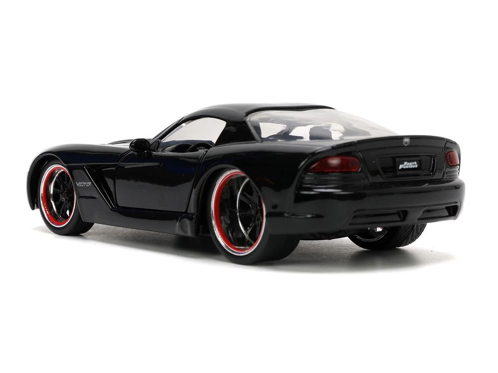 Letty's Dodge Viper SRT 10 Black "Furious 7" (2015) Movie "Fast & Furious" Series 1/32 Diecast Model Car by Jada view 5