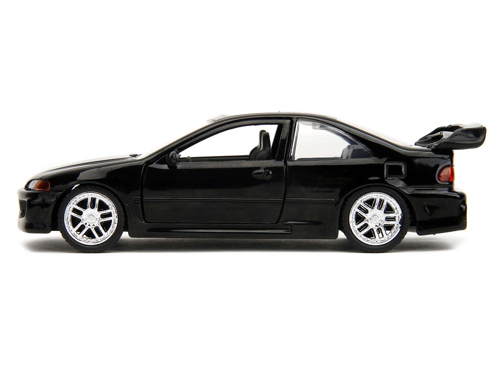 Heist Honda Civic EJ1 Black "The Fast and the Furious" (2001) Movie "Fast & Furious" Series 1/32 Diecast Model Car by Jada view 3