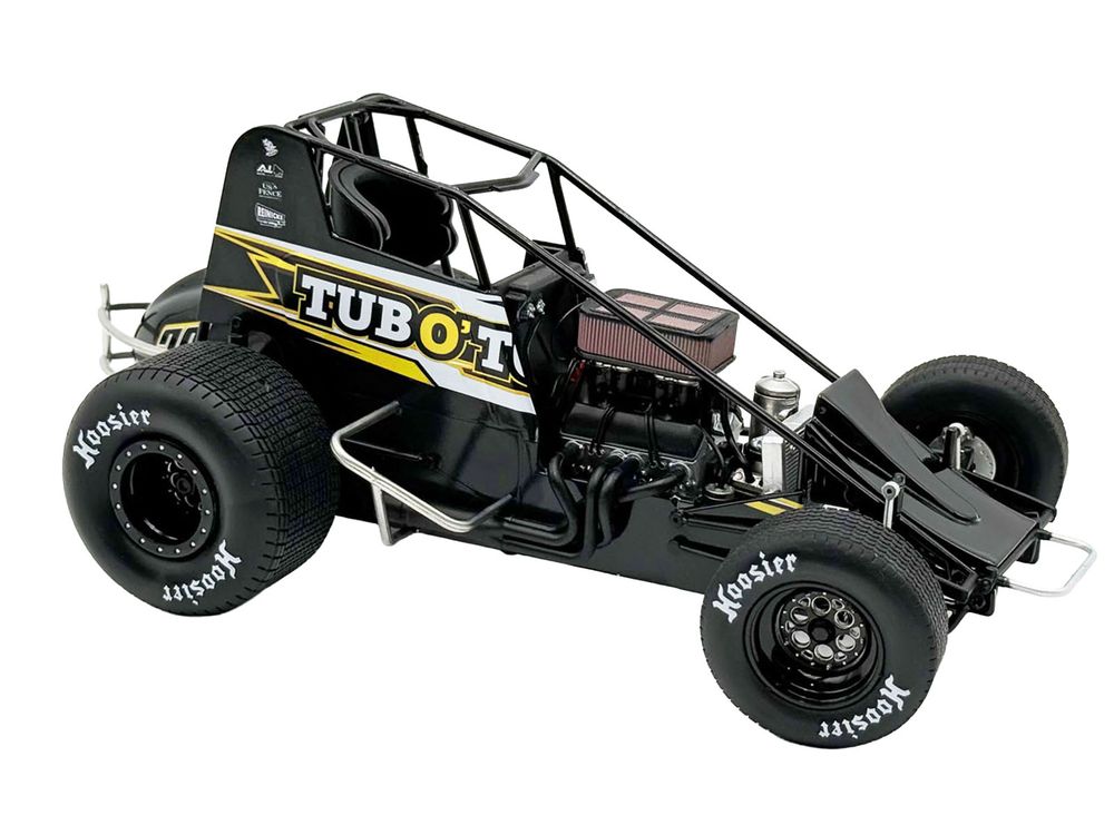 Winged Sprint Car #28M Conner Morrell "Tub O' Towels" (2026) 1/18 Diecast Model Car by ACME view 3