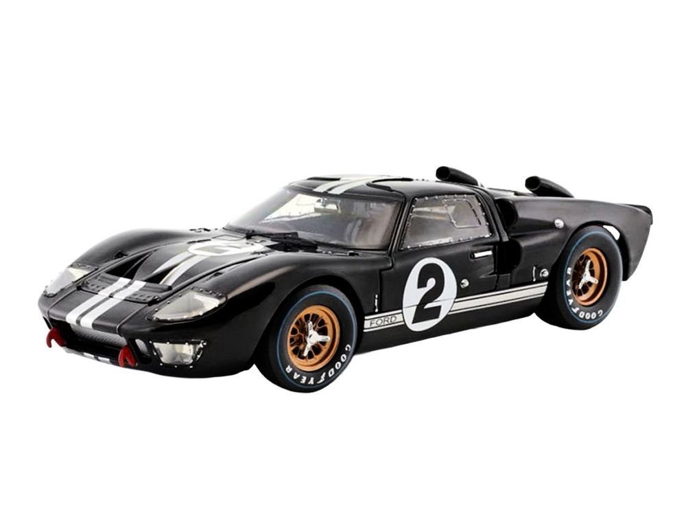 Ford GT40 MKII #2 Bruce McLaren - Chris Amon "Shelby American" Winner "24 Hours of Le Mans" (1966) "60th Anniversary of Historic 1-2-3 Finish" Series 1/18 Diecast Model Car by ACME view 2