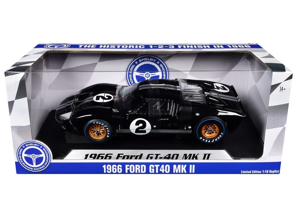 Ford GT40 MKII #2 Bruce McLaren - Chris Amon "Shelby American" Winner "24 Hours of Le Mans" (1966) "60th Anniversary of Historic 1-2-3 Finish" Series 1/18 Diecast Model Car by ACME view 3