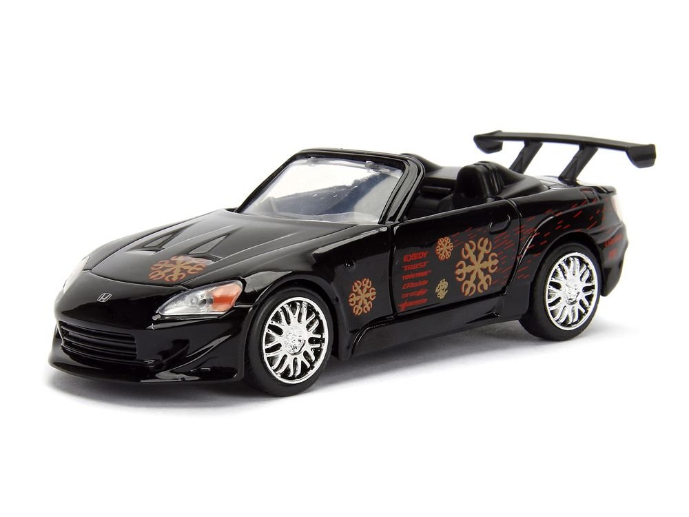 Honda S2000 Black with Graphics and Volkswagen Jetta White with Graphics Set of 2 pieces "25 Years of Fast & Furious" Series 1/32 Diecast Model Cars by Jada view 4