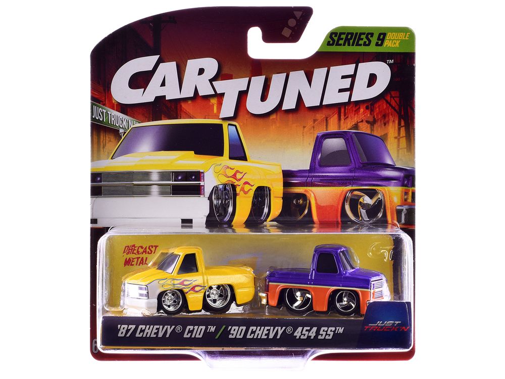 "Just Truck'n" Series 9 Chevrolet Pickup Double Pack Set of 2 Diecast Model Cars by CarTuned view 3