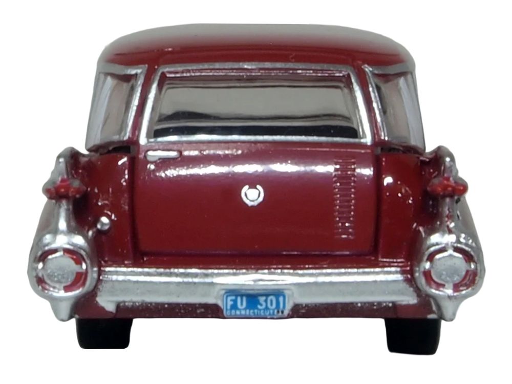 1959 Cadillac Miller-Meteor Futura Limousine Seminole Red 1/100 Scale Diecast Model Car by Oxford Diecast view 5