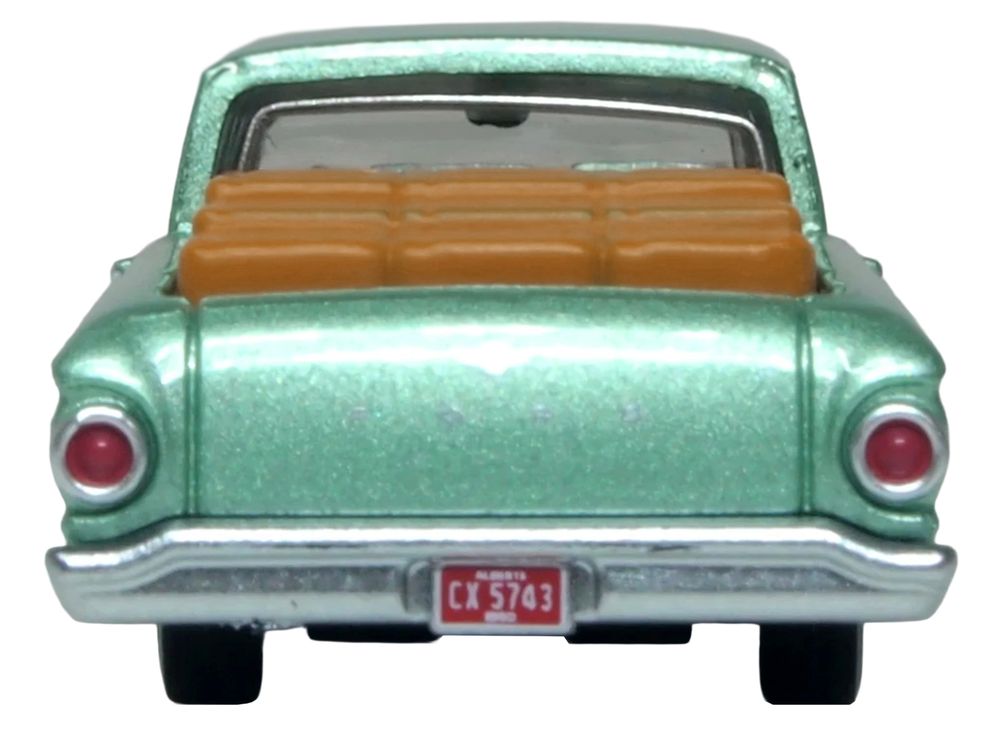 1960 Ford Falcon Ranchero Meadowvale Green Metallic with Load of Boxes 1/87 (HO) Scale Diecast Model Car by Oxford Diecast view 5