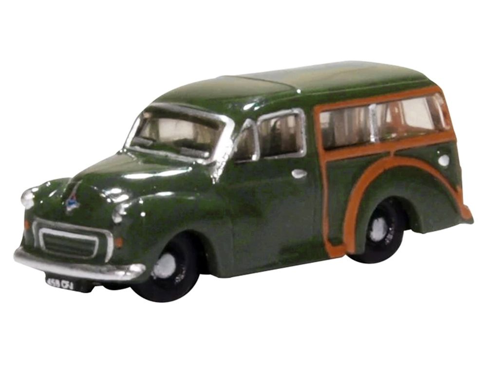 Morris Minor Traveller Almond Green 1/148 (N) Scale Diecast Model Car by Oxford Diecast view 2