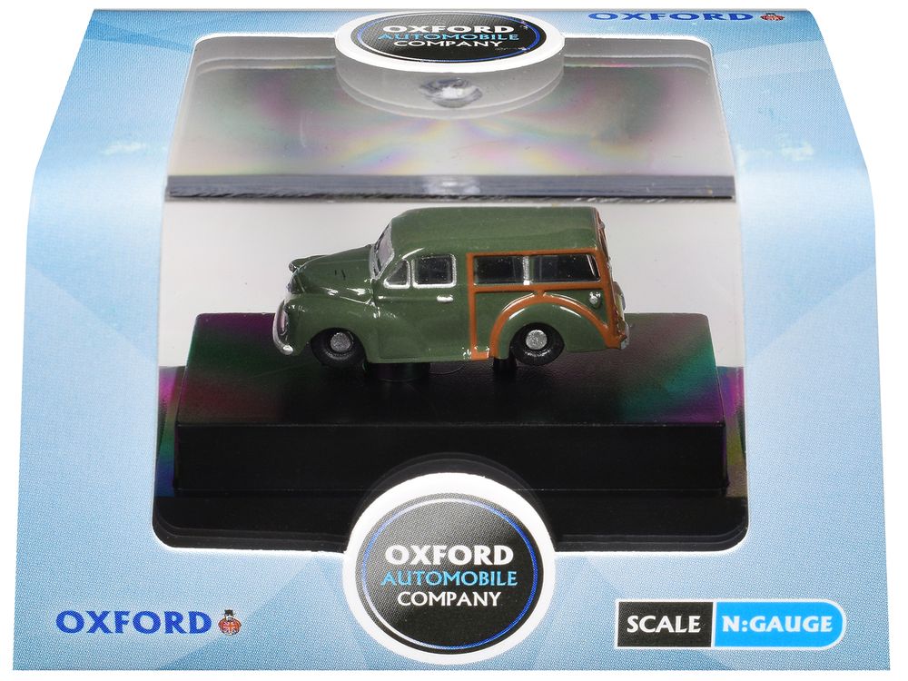 Morris Minor Traveller Almond Green 1/148 (N) Scale Diecast Model Car by Oxford Diecast view 3