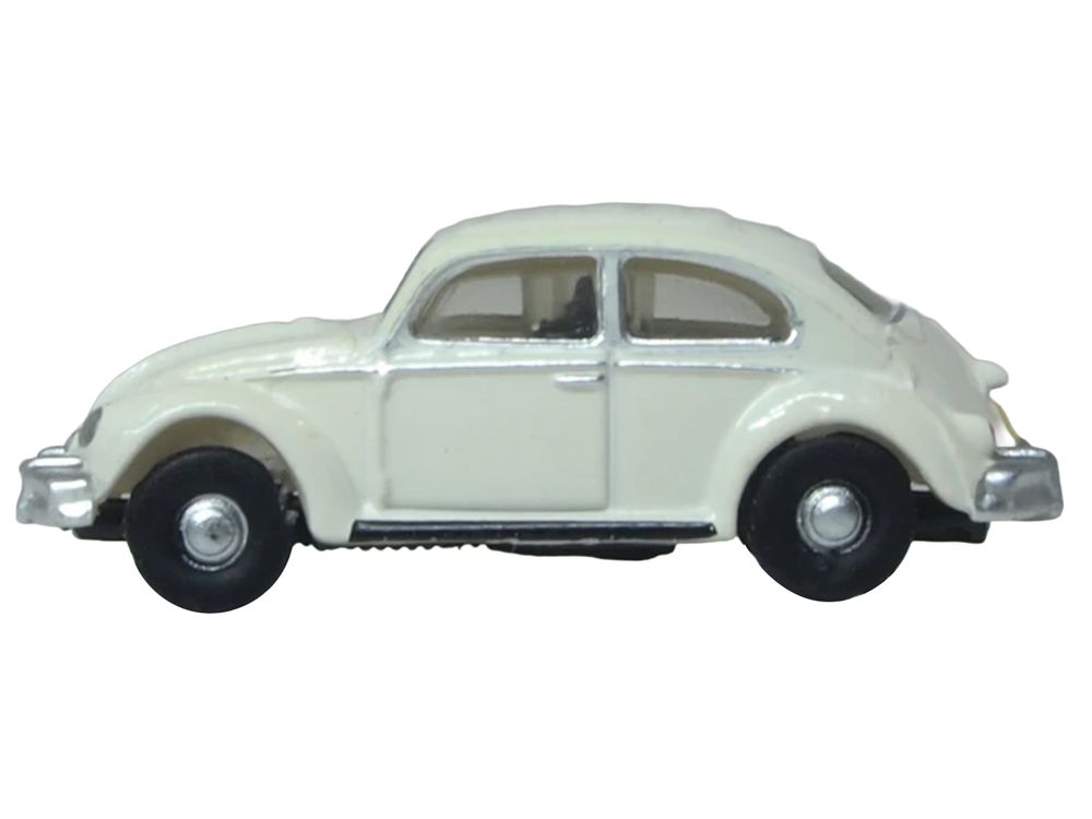 Volkswagen Beetle White 1/148 (N) Scale Diecast Model Car by Oxford Diecast view 2