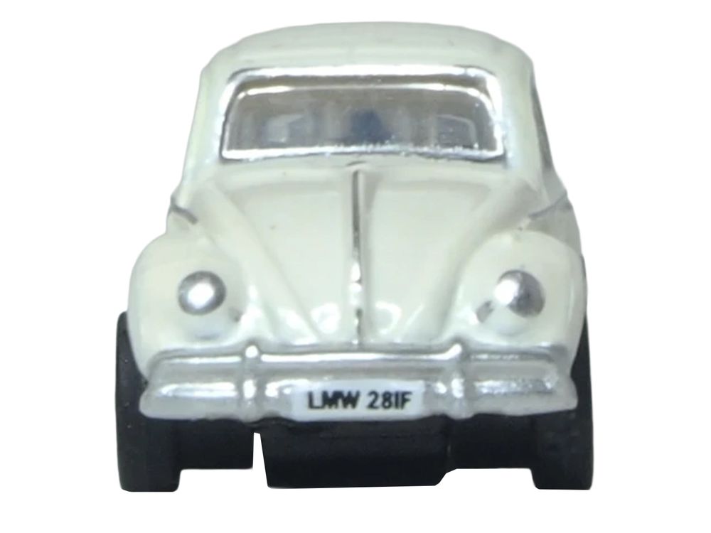 Volkswagen Beetle White 1/148 (N) Scale Diecast Model Car by Oxford Diecast view 3