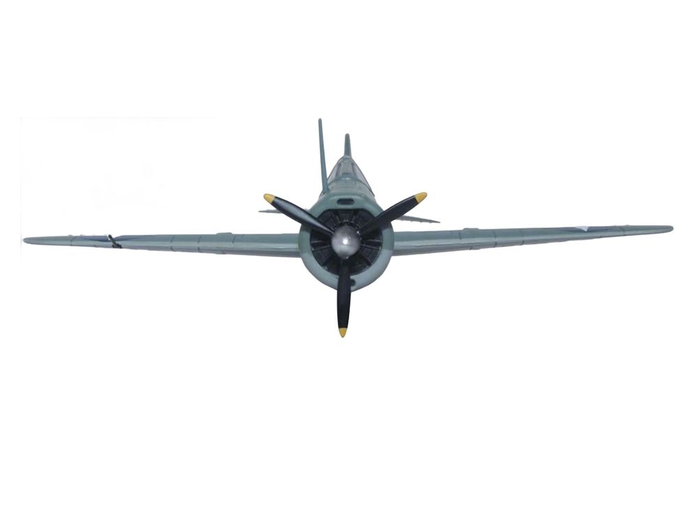 Brewster Buffalo F2A-3 Fighter Aircraft "VMF-221 MCAS Ewa Hawaii" (1941) United States Marine Corps "Oxford Aviation" Series 1/72 Diecast Model Airplane by Oxford Diecast view 4