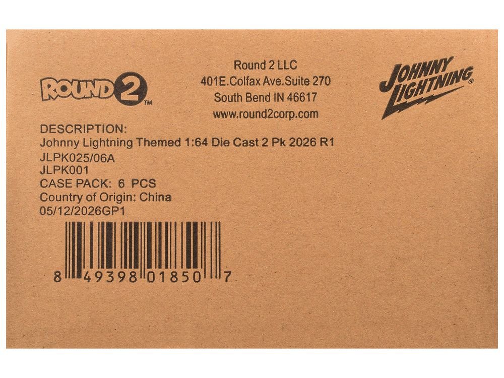 Johnny Lightning "2-Packs" 2026 Release 1 Set A of 6 pieces 1/64 Diecast Model Cars by Johnny Lightning view 3