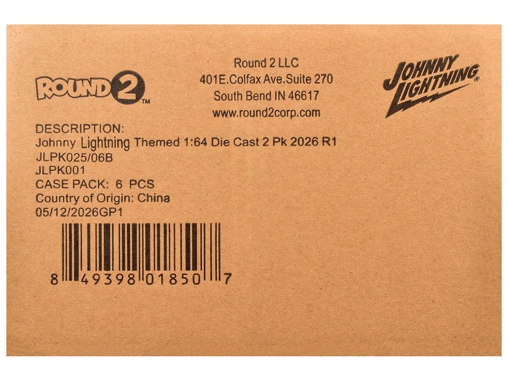 Johnny Lightning "2-Packs" 2026 Release 1 Set B of 6 pieces 1/64 Diecast Model Cars by Johnny Lightning view 3