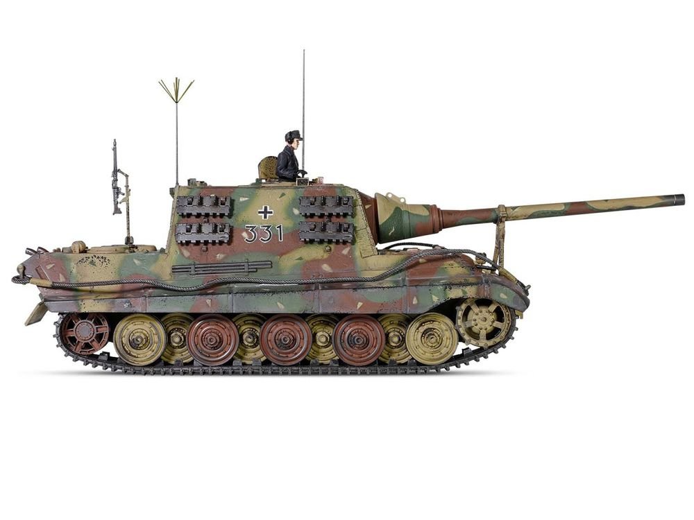 German Sd.Kfz.186 Panzerjager Tiger Ausf. B Heavy Tank "JagdTiger (Henschel suspension) No.331 sPzJgrAbt 653 Germany" (1945) German Army "Armored Fighting Vehicle" Series 1/32 Diecast Model by Forces of Valor view 2