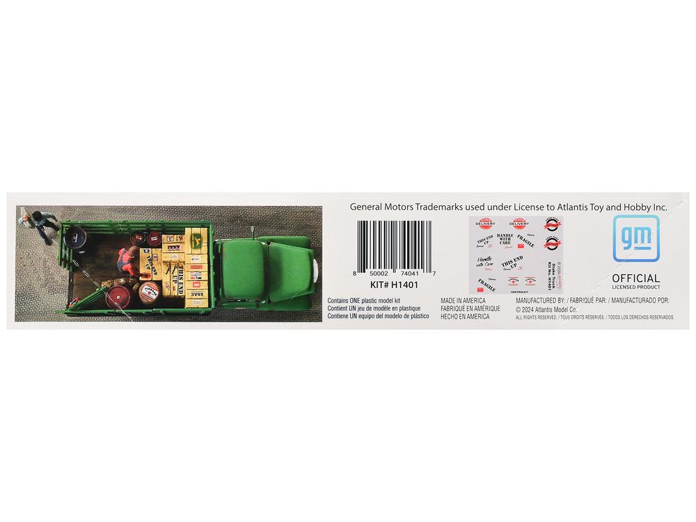 Skill 2 Model Kit 1955 Chevrolet 2-Ton Stake Truck 1/48 Scale Model by Atlantis view 2