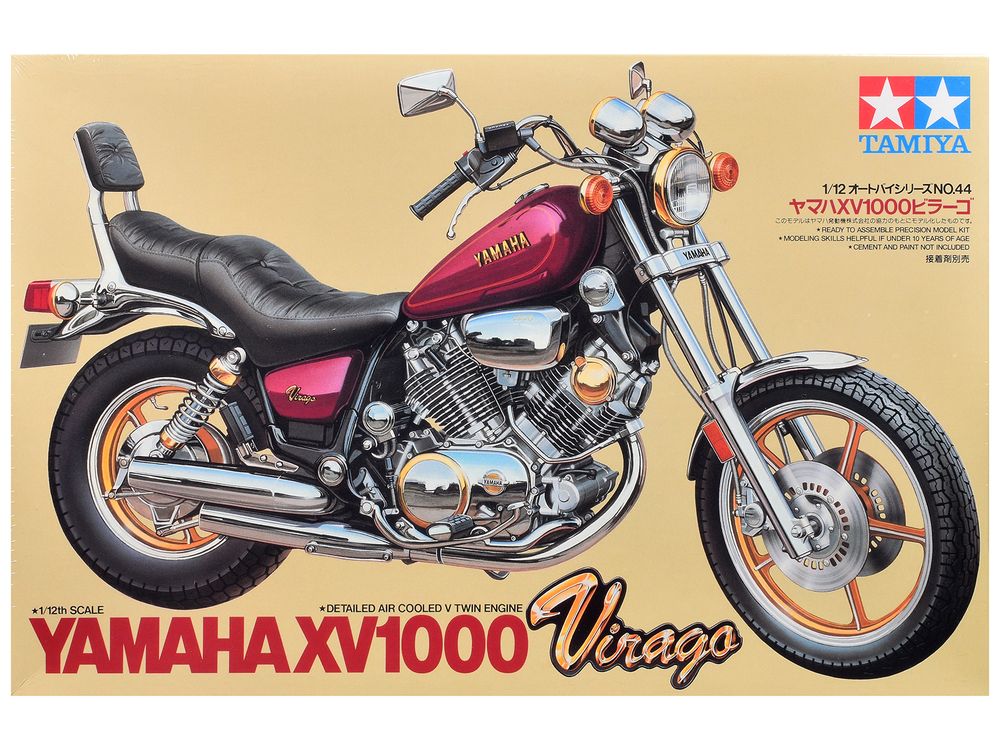 Model Kit Yamaha Virago XV1000 Motorcycle 1/12 Scale Model by Tamiya