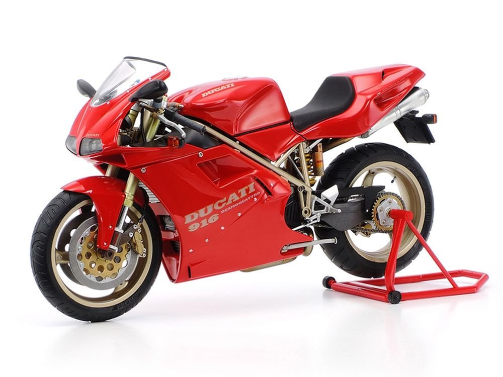 Model Kit Ducati 916 Motorcycle 1/12 Scale Model by Tamiya view 2
