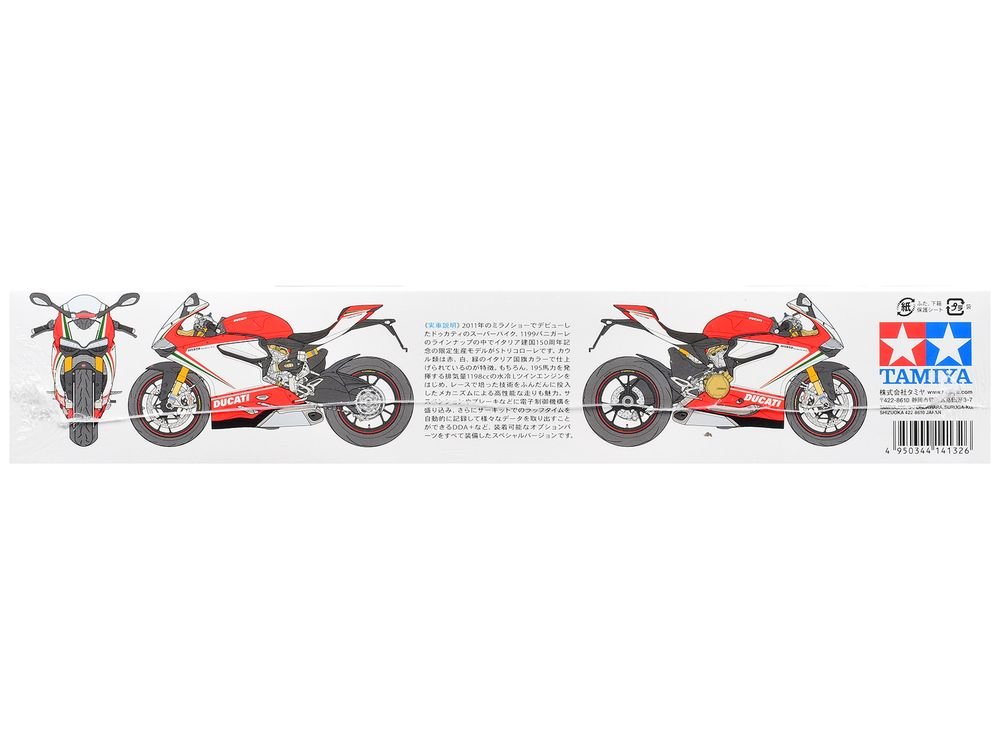 Model Kit Ducati 1199 Panigale S Motorcycle 1/12 Scale Model by Tamiya view 5