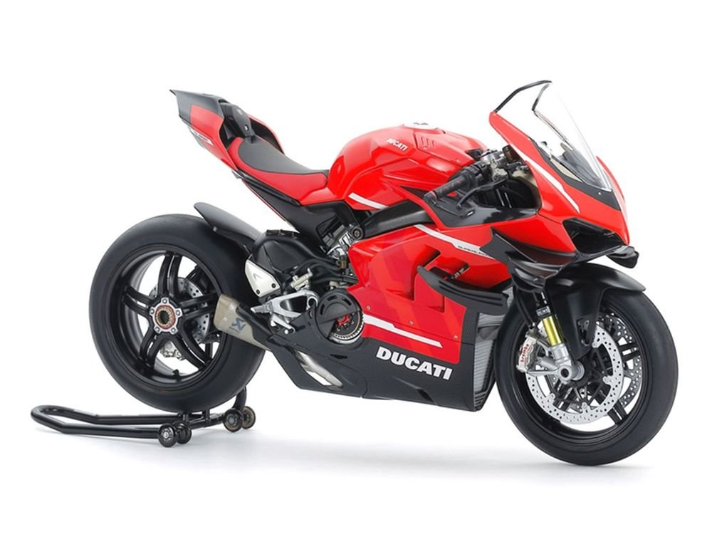 Model Kit Ducati Superleggera V4 Motorcycle with Racing Kit 1/12 Scale Model by Tamiya view 2
