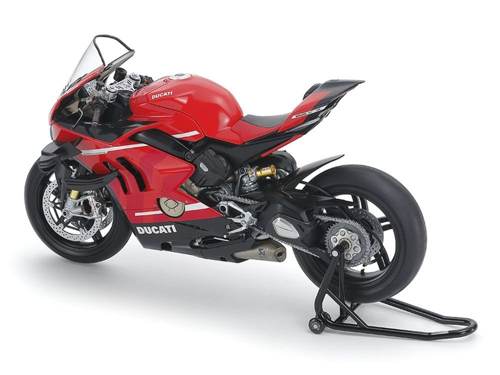 Model Kit Ducati Superleggera V4 Motorcycle with Racing Kit 1/12 Scale Model by Tamiya view 3
