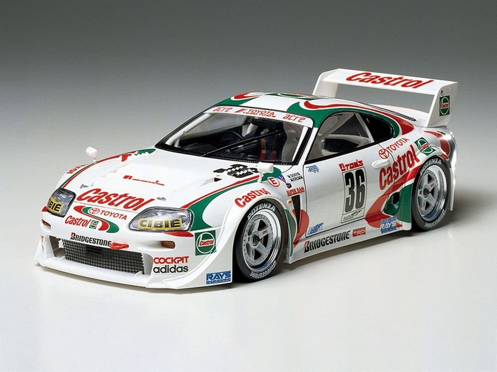 Model Kit Castrol Toyota Tom's Supra GT 1/24 Scale Model by Tamiya view 2