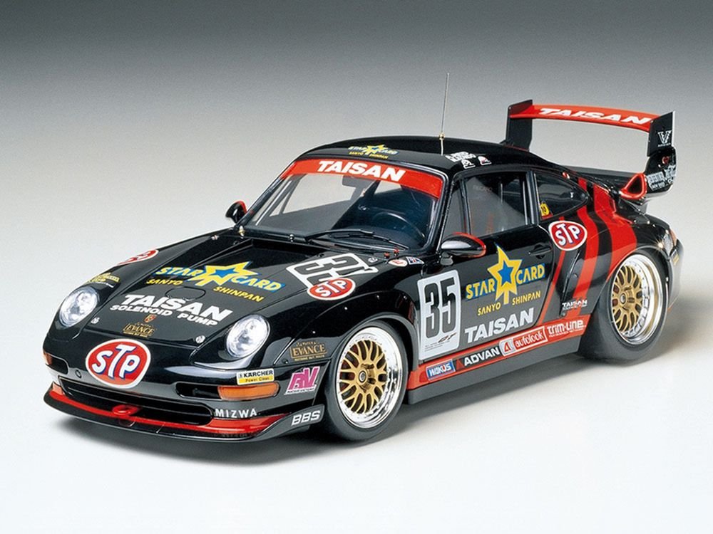 Model Kit Porsche 911 GT2 "Taisan Starcard" 1/24 Scale Model by Tamiya view 2