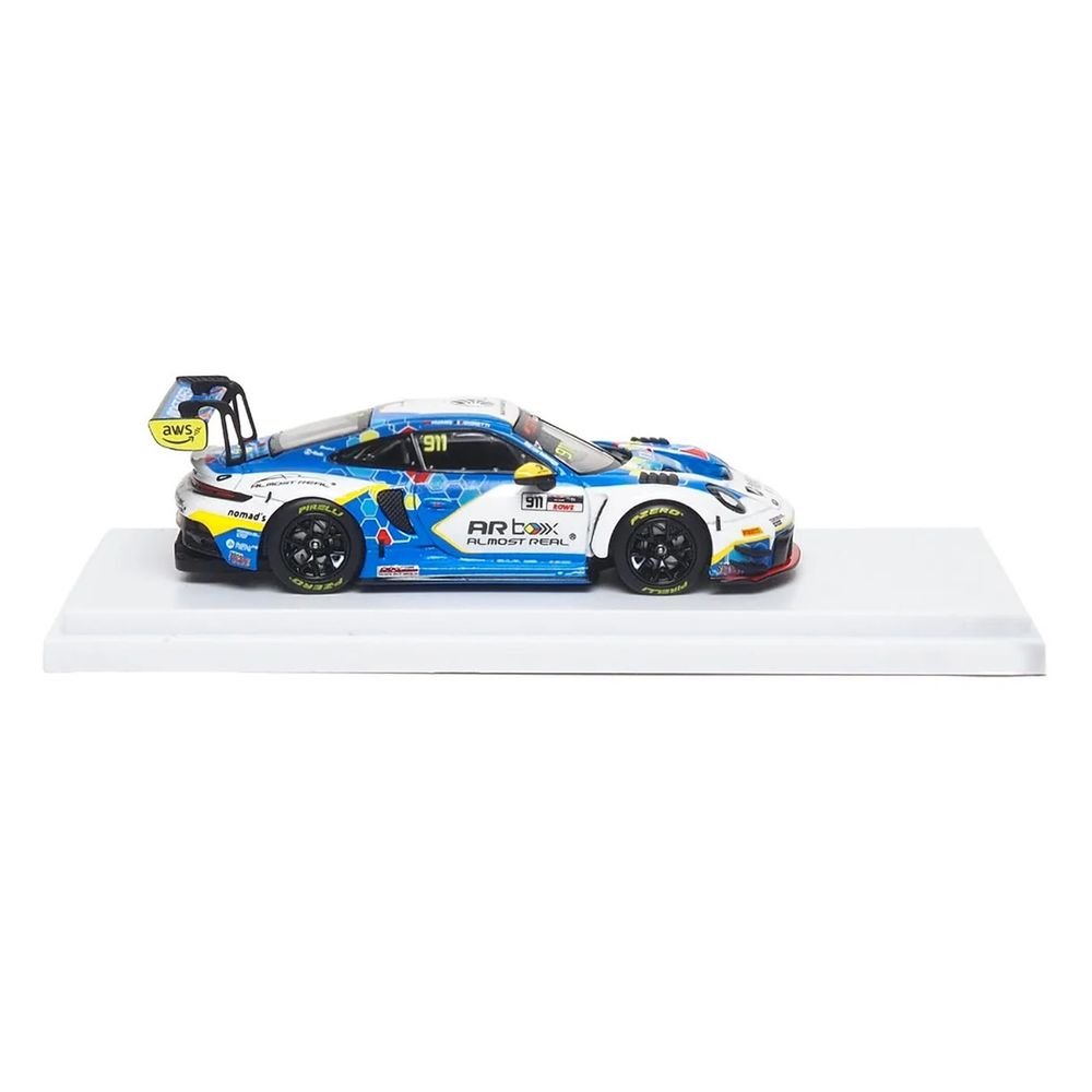 Porsche 911 GT3 R (992) #911 Alessandro Ghiretti - Huang Ruohan "Absolute Racing Presentation Car" "GT World Challenge Asia - Sepang" (2026) 1/64 Diecast Model Car by Almost Real view 2