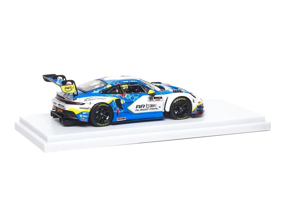 Porsche 911 GT3 R (992) #911 Alessandro Ghiretti - Huang Ruohan "Absolute Racing Presentation Car" "GT World Challenge Asia - Sepang" (2026) 1/64 Diecast Model Car by Almost Real view 3