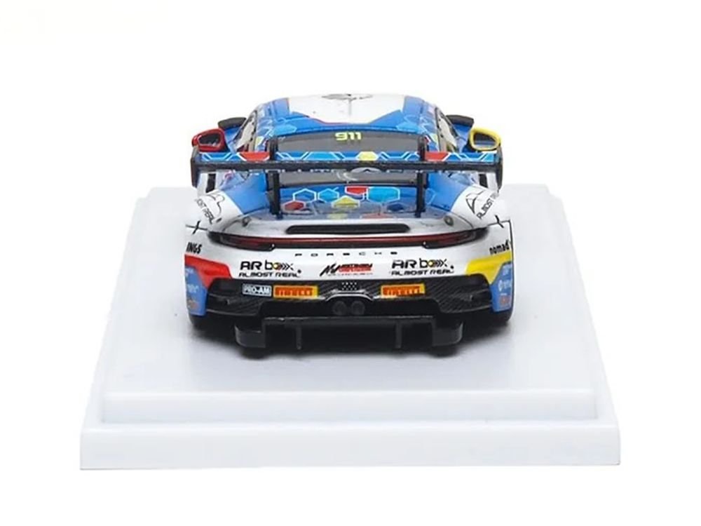 Porsche 911 GT3 R (992) #911 Alessandro Ghiretti - Huang Ruohan "Absolute Racing Presentation Car" "GT World Challenge Asia - Sepang" (2026) 1/64 Diecast Model Car by Almost Real view 5