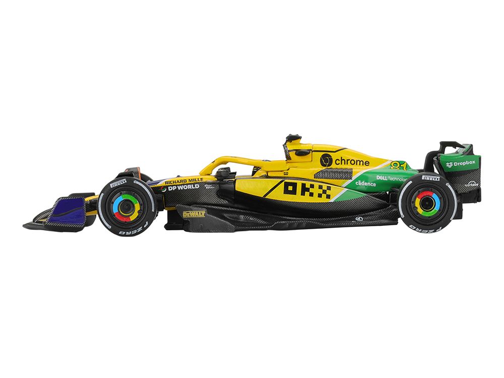McLaren MCL38 #81 Oscar Piastri 2nd Place Formula One F1 "Monaco GP" (2024) Limited Edition 1/64 Diecast Model Car by Mini GT view 3