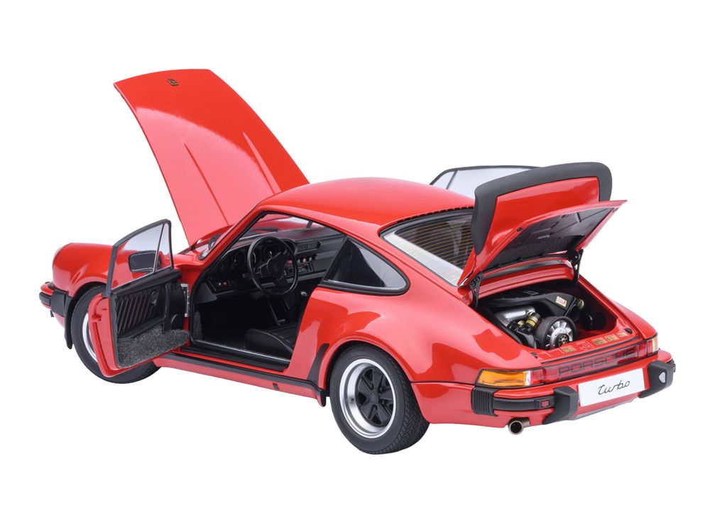 Porsche 911 Turbo 3.0 (930) Guards Red 1/18 Model Car by Autoart view 3