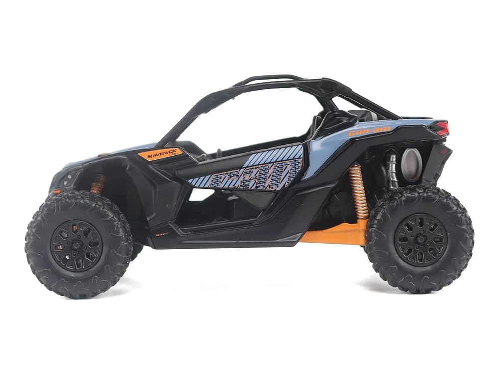 Can-Am Maverick X3 DS Turbo Blue and Orange 1/32 Diecast Model by BRP Models view 2