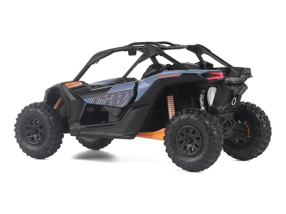 Can-Am Maverick X3 DS Turbo Blue and Orange 1/32 Diecast Model by BRP Models view 3