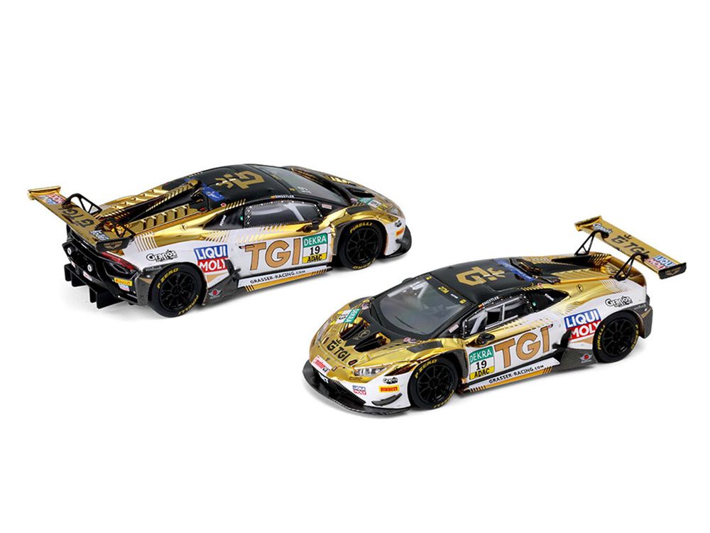 Lamborghini Huracan GT3 Evo2 #19 Luca Engstler "TGI Team" "DTM (Deutsche Tourenwagen Masters)" (2025) 1/64 Diecast Model Car by Trends Hobby view 4