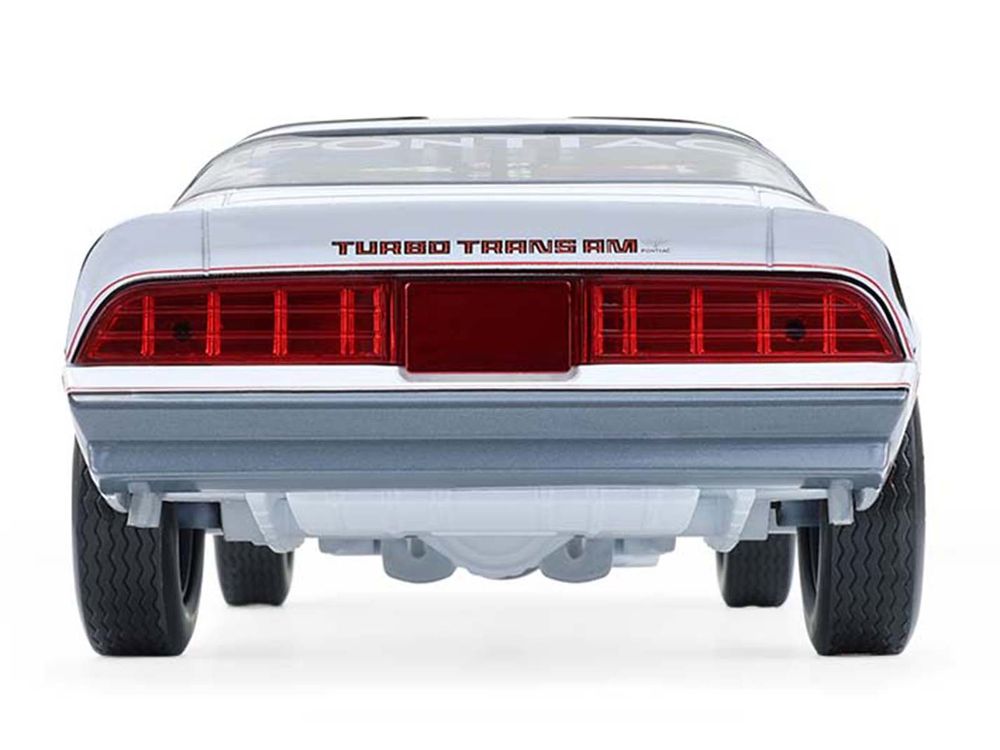 1980 Pontiac Firebird Trans Am "Official Pace Car 58th Annual Pikes Peak Auto Hill Climb" White with Gray T-Top and Graphics 1/18 Diecast Model Car by Greenlight view 2