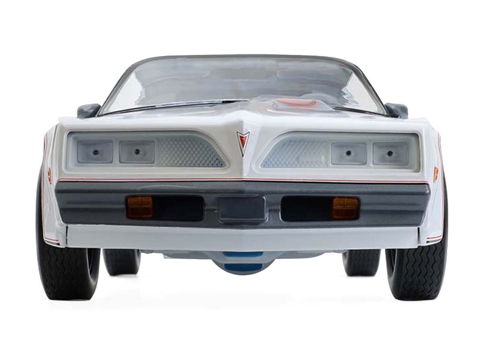 1980 Pontiac Firebird Trans Am "Official Pace Car 58th Annual Pikes Peak Auto Hill Climb" White with Gray T-Top and Graphics 1/18 Diecast Model Car by Greenlight view 3