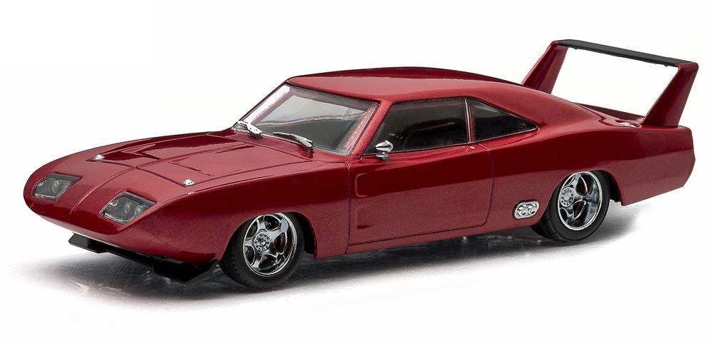 Dom's 1969 Dodge Charger Daytona Maroon "Fast and Furious 6" Movie (2013) 1/43 Diecast Model Car by Greenlight view 2