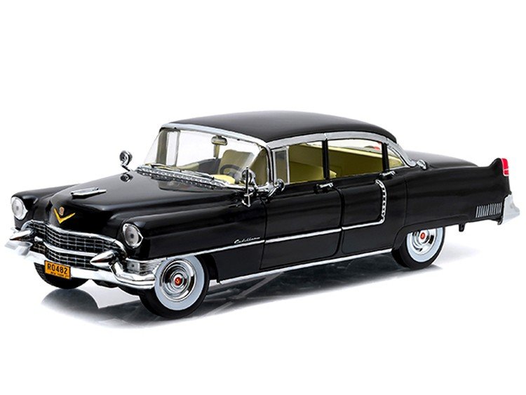 1955 Cadillac Fleetwood Series 60 Special Black "The Godfather" (1972) Movie 1/18 Diecast Model Car by Greenlight view 2