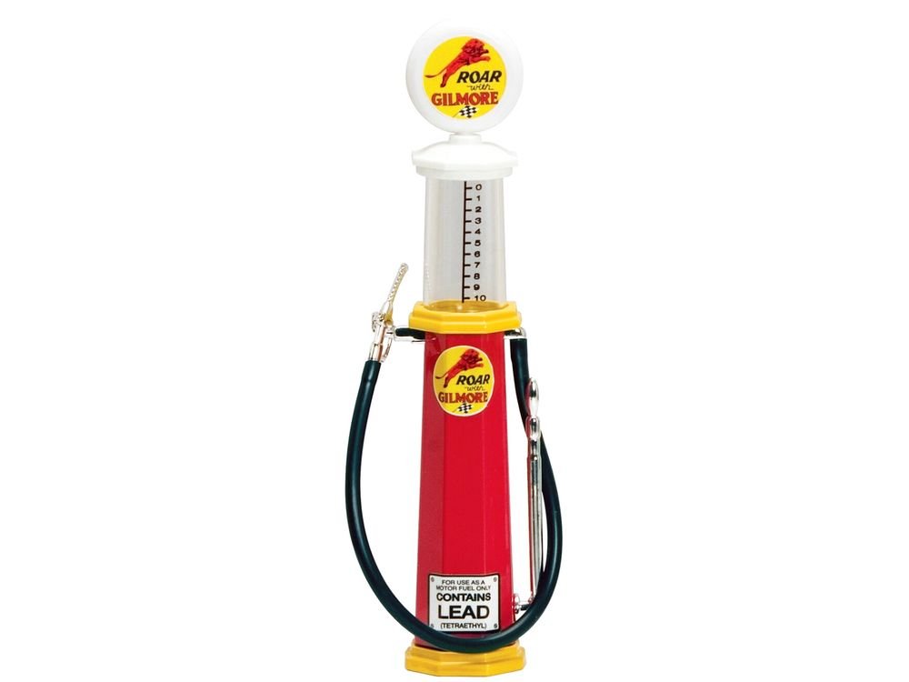 Roar Gilmore Gasoline Vintage Gas Pump Cylinder 1/18 Diecast Replica by Road Signature view 2