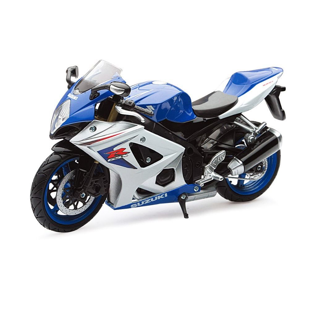 2008 Suzuki GSX-R1000 Blue Bike Motorcycle 1/12 by New Ray view 2