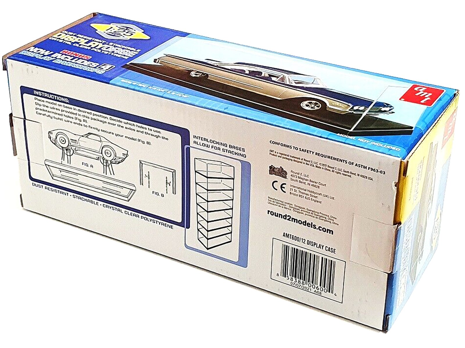 Collectible Display Show Case for 1/24-1/25 Scale Model Cars by AMT view 2