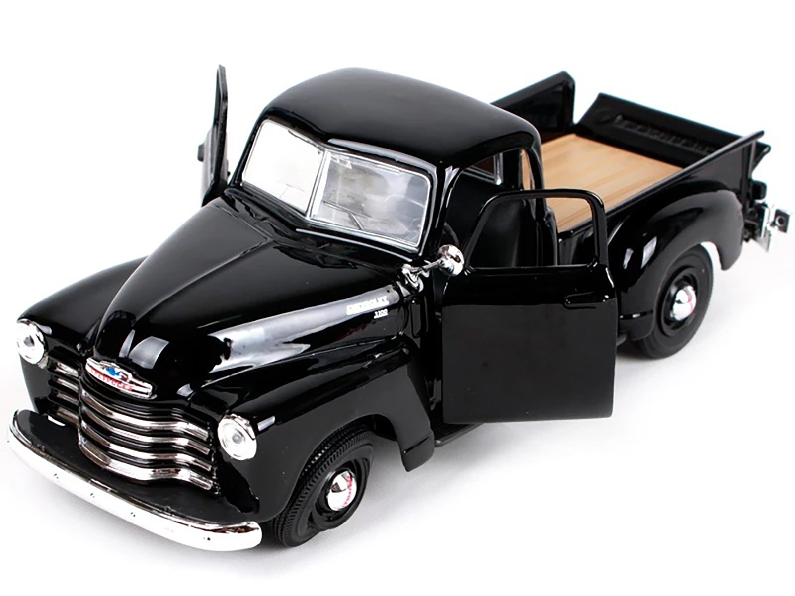 1950 Chevrolet 3100 Pickup Truck Black 1/25 Diecast Model Car by Maisto view 2